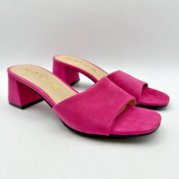 Unisa Womens Venley Heeled Sandal US 9 M EU 39.5 Pink Slip On NWOB - Picture 6 of 13